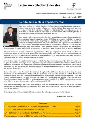 Lettre Aux Collectivites No 3 - DDFiP 91