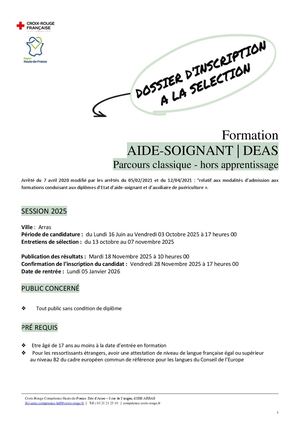 Dossier AS Arras Janvier 2026