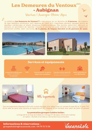 Catalogue Groupes Loisirs Vacanceole 2025 Associations Et Federations