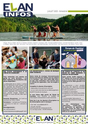 Elan Infos n°15 Juillet 2025