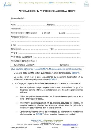 GENEPY Acte Adhesion Professionnels