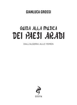9788862889261 Musica Araba