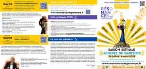 Dépliant Saison Estivale Résonances 2025