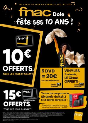 La Fnac Dole fête ses 10 ans !