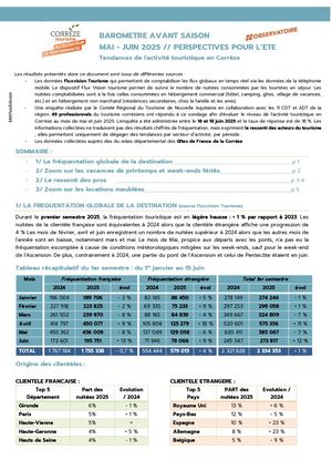 Baromètre Avant Saison 2025