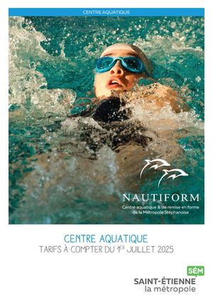 Nautiform Centre aquatique tarifs 2025
