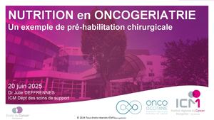 RR Oncogériatrie 2025 : Cas Clinique Nutrition En Oncogériatrie Julie Deffrennes