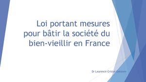 RR Oncogériatrie 2025 : Loi Bien Vieillir Laurence Cristol Dalstein