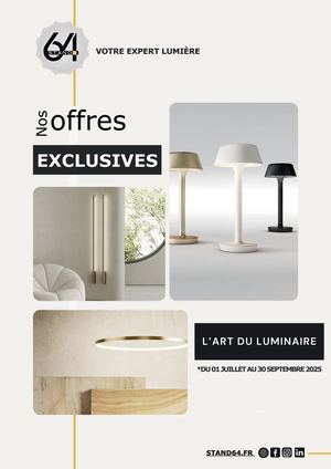 Les Offres Exclusives Mois Juillet, Aout, Septembre 2025