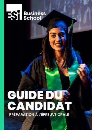 ESI Business School - GUIDE DU CANDIDAT