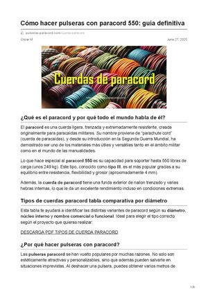 Cuerda Paracord