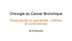 RR Thoirax 25 : Cbpopérabilité Fonctionnelle Cardio Vasculaire -  Kheira Hireche