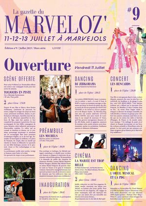 Programme Marveloz Pop Festival #9 - Juillet 2025
