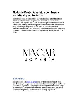 Nudo De Bruja Amuletos Con Fuerza Espiritual Y Estilo úNico