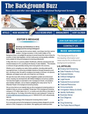 BACKGROUND BUZZ - June 2025