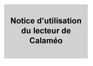 Notice utilisation du lecteur de Calaméo