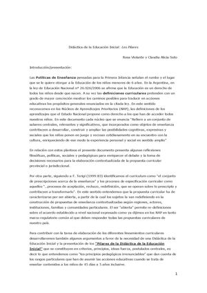Didactica De La Educacion Inicial