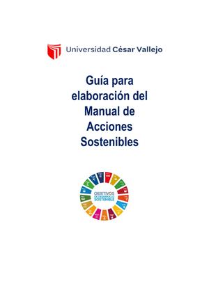 Guía Del Manual De Acciones Sostenibles 2025