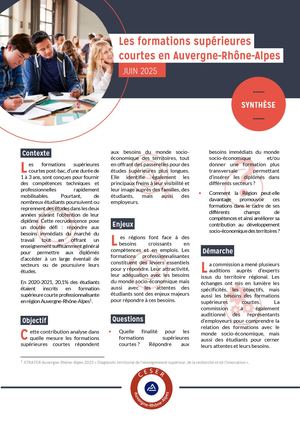 Synthèse Formations Sup Courtes