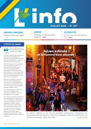 L'info 477 juillet 2025