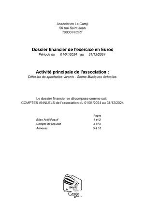 Bilan Cdr Le Camji 2024