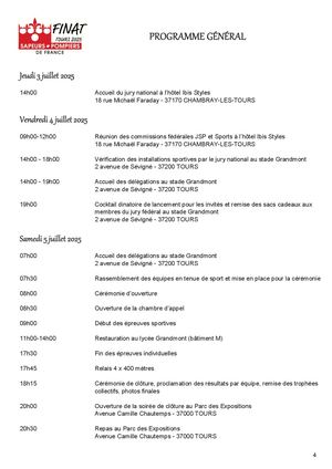 Programme Finat 2025