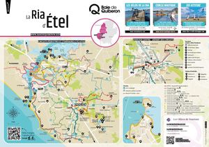 Carte touristique Ria Etel St Cado