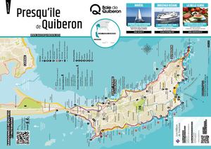 Carte Touristique Presqu'île de Quiberon