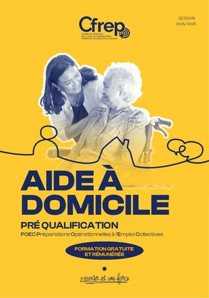 Plaquette Poec Aide à Domicile 2024 2025