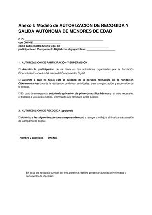 Autorizacion Salida Autónoma