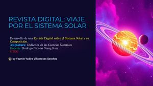 Revista Digital Viaje Por El Sistema Solar Y Su Composición