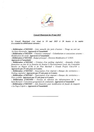 Procès-verbal du 19.05.25