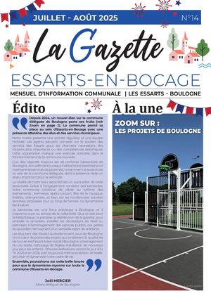 LA GAZETTE JUILLET AOUT 2025
