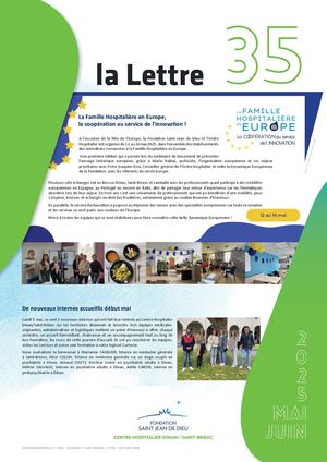La Lettre n°35 Mai - Juin