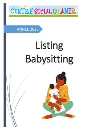 Listing Avril 2025