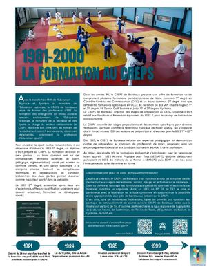 1981-2000 LA FORMATION AU CREPS