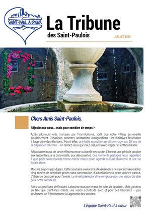 LA TRIBUNE N°15 JUILLET