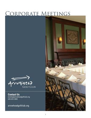 Corporate Meeting Menus
