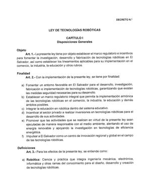 Ley de Tecnologias Roboticas