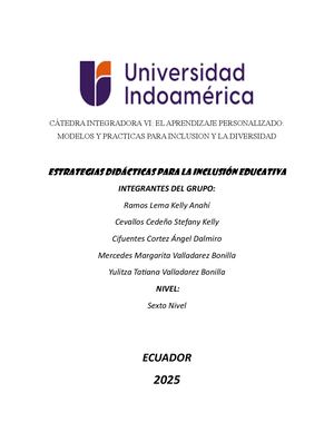 Estrategias didácticas para la inclusión educativa