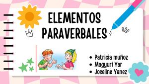 Elementos Paraverbales
