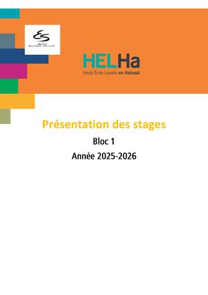 Présentation Des Stages