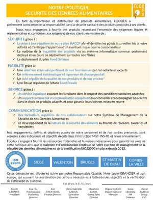 POLITIQUE SDA – 2025 - FRANCE