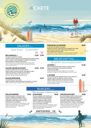 La Paillote - Carte Menu - E25