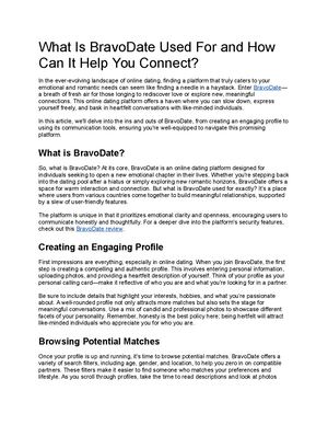 What Is Bravo Date Used For And How Can It Help You Connect