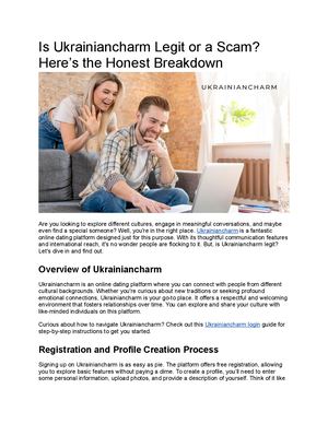 Is Ukrainiancharm Legit Or A Scam? Here’s The Honest Breakdown