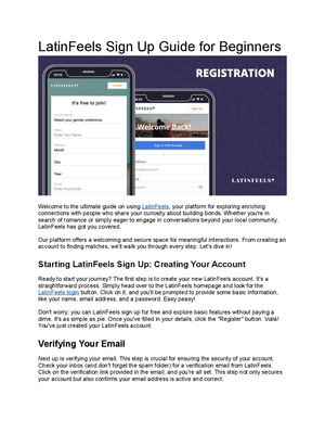 Latin Feels Sign Up Guide For Beginners