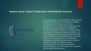 Sedona Spine, Expert Chiropractic And Wellness Services