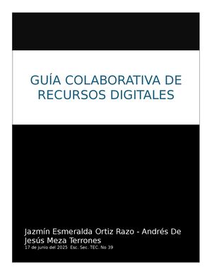 Guia colaborativa de recursos digitales