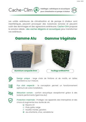 Flyer numérique Cache Clim